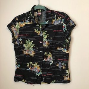 Harley Davidson Hawaiian button up